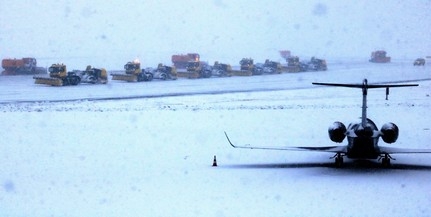 Fennakadásokat okoz a budapesti Liszt Ferenc-repülőtéren a hó
