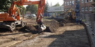 Új út vezet majd a Dózsa György és a Szent Isván utcák között - Jól haladnak a munkák