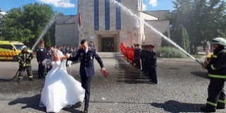 Örök hűséget fogadott az egyik legsármosabb mohácsi tűzoltó - Sok boldogságot!