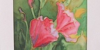 Különleges selyemfestmények Somos Judit mohácsi kiállításán