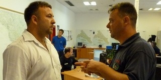 Mező László mohácsi tűzoltó Horvátországban lát el szolgálatot