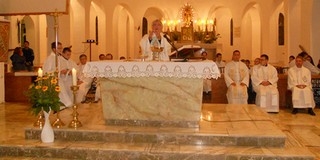 Korábban Mohácson szolgált papok miséztek újra a Fogadalmi Templomban