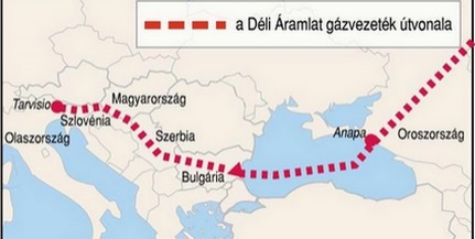 A beruházásban érintett Mohács térsége - Dunaszekcsőnél érkezik ide a Déli Áramlat gázvezeték