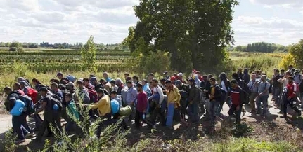 Magyarbólyban újabb félezer migránst szállítottak fel a vonatra szombaton Magyarbólyban újabb félezer migránst szállítottak fel a vonatra szombaton