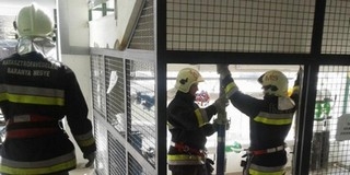 A városi sportcsarnokban tartottak gyakorlatot a mohácsi tűzoltók A városi sportcsarnokban tartottak gyakorlatot a mohácsi tűzoltók
