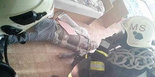 A mohácsi kollégiumban gyakorlatoztak a tűzoltók