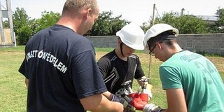 Tűzoltásból vizsgáztak a mohácsi rendésztanulók