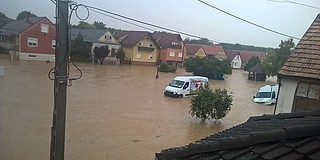 Hatalmas mennyiségű csapadék zúdult Mohácsra és környékére csütörtökön délelőtt