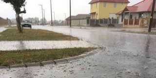 Jégeső söpört végig Mohácson szerda délután, tíz percig tartott