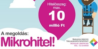 Mikrohitelhez juthatnak a vállalkozások a Vállalkozói Központ segítségével