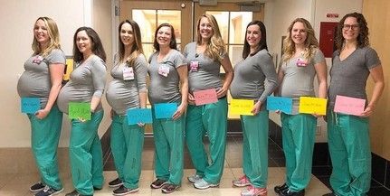 Egy szülészet kilenc nővére várandós egyszerre Portlandben