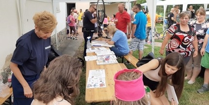 Mázán falunapoztak a komlói rendőrök Mázán falunapoztak a komlói rendőrök