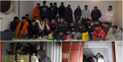 Csaknem negyven migráns került elő egy tehervonatból