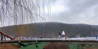 Korcsolyázók lepték el a Pécsi-tavat hétvégén