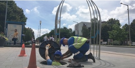 Nyár derekára helyükre kerültek a permetkapuk Pécsett