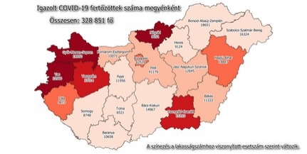 Baranyában is tovább csökkent az új fertőzöttek száma