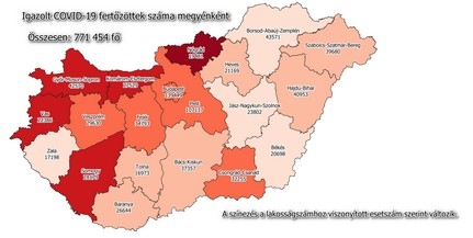 Száz alá esett Baranyában a napi új fertőzözöttek száma
