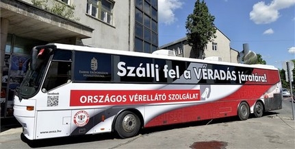 Véradóbuszt kapott az Országos Vérellátó Szolgálat