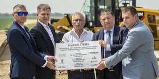 Letették a már épülő M6-os autópálya befejező szakaszának alapkövét Nagynyárádnál