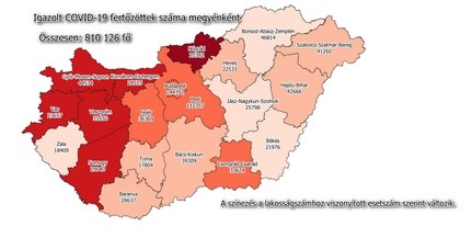 Baranyában is emelkedik a napi új fertőzöttek száma