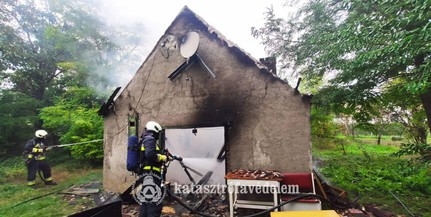 Egy lángokban álló baranyai pincéhez riasztották a tűzoltókat