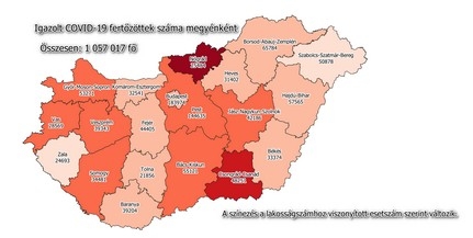 Ismét több mint félezer új fertőzött van a megyében