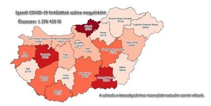 Továbbra is emelkedik a napi új fertőzöttek száma