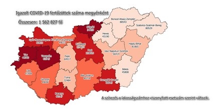 A járvány kezdete óta már több mint 60 ezren fertőződtek meg Baranya megyében