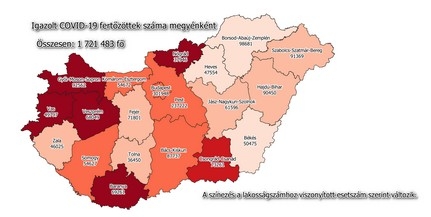 Baranyában is jelentősen csökken az új fertőzöttek száma