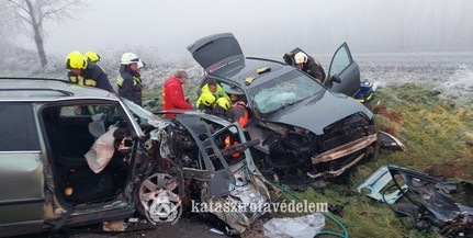 Brutális ütközéshez vonultak a tűzoltók Baranyában