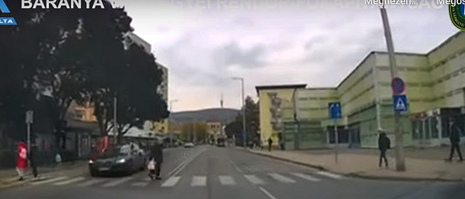 Drogos sofőr próbált elmenekülni a rendőrök elől Pécs belvárosában - Videó!