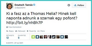 Kiaf*szazaThomasMelia újra Magyarországon aggódik Kiaf*szazaThomasMelia újra Magyarországon aggódik